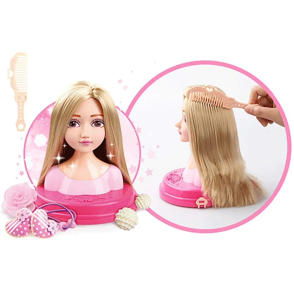 Realistic Hair Studio Styling Doll Pretend Play Hair